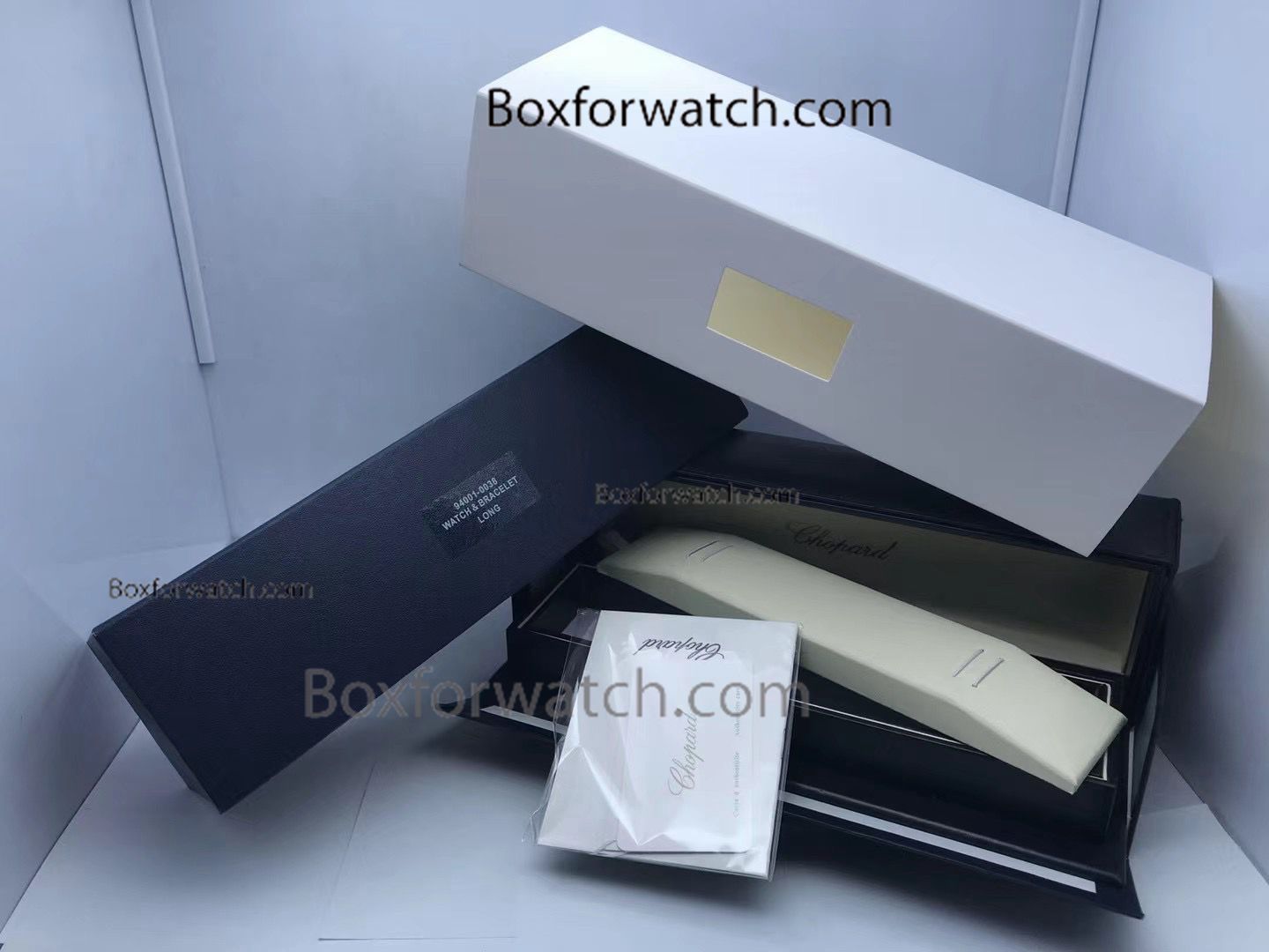 Chopard Replica Watch Box Dark Blue Case Long